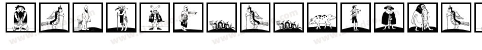 SL Mythological Silhouettes字体转换